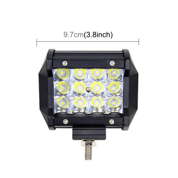4 Zoll dreireihige LED-Lichtleiste, modifizierte Offroad-Lichter, Dachlichtleiste, IP67, wasserdicht, 9 W, Kondensator, 6000 K, 5500 lm, LED-Scheinwerfer, Suchscheinwerfer, Auto-LED-Arbeitsscheinwerfer, DC 10–48 V, Spot+36W – Bild 6