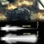 4 Zoll dreireihige LED-Lichtleiste, modifizierte Offroad-Lichter, Dachlichtleiste, IP67, wasserdicht, 9 W, Kondensator, 6000 K, 5500 lm, LED-Scheinwerfer, Suchscheinwerfer, Auto-LED-Arbeitsscheinwerfer, DC 10–48 V, Spot+36W – Bild 7