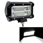 5 Zoll 18W 24 LED Wasserdicht IP67 Zwei Bar Modifizierte Offroad-Scheinwerfer Scheinwerferlicht Auto-Arbeitsscheinwerfer, DC 9-48V, Spot/72W/6000K 3000LM, Yellow/18W/3000K 1080LM