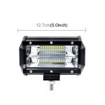 5 Zoll 18W 24 LED Wasserdicht IP67 Zwei Bar Modifizierte Offroad-Scheinwerfer Scheinwerferlicht Auto-Arbeitsscheinwerfer, DC 9-48V, Spot/72W/6000K 3000LM, Yellow/18W/3000K 1080LM – Bild 6