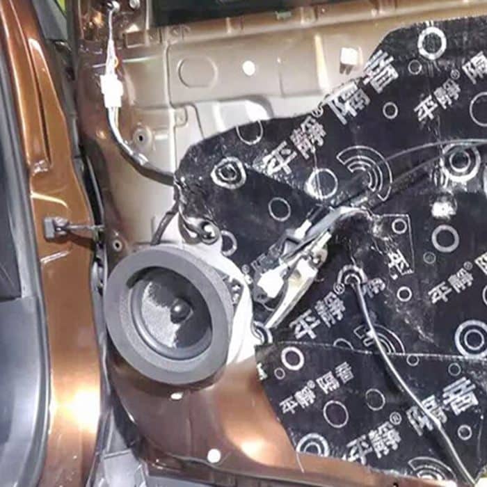 2 PCS Auto-Schalldämmungslautsprecher Schalldichte Baumwolle mit selbstklebender Auto-Schalldämmungs-Baumwolle, Außendurchmesser: 19,5 cm, Innendurchmesser: 14,3 cm – Bild 7