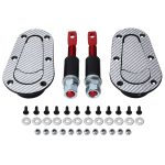 Ein Paar Auto-Carbon-Faser-Abdeckungsschloss, modifiziertes Haubenschloss, allgemeines Rennwagen-Abdeckungsschloss, Carbon Grey, (Black), with Keys(Carbon） – Bild 4