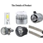 2 Stück 9007 18 W 1800 LM 6000 K IP68 Casnbus Konstantstrom-Auto-LED-Scheinwerfer mit 2 COB-Lampen, DC 9–36 V, 9007 – Bild 4