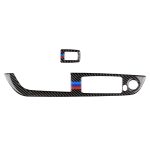 Car Carbon Fiber Window Lift Panel ohne Klappschlüssel Dreifarbiger dekorativer Aufkleber für BMW Z4 Left Drive 2009-2015 – Bild 2