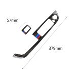 Car Carbon Fiber Window Lift Panel ohne Klappschlüssel Dreifarbiger dekorativer Aufkleber für BMW Z4 Left Drive 2009-2015 – Bild 3