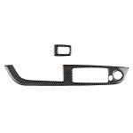 Car Carbon Fiber Window Lift Panel ohne Klappschlüssel Einfarbiger dekorativer Aufkleber für BMW Z4 2009-2015, Geeignet für Linkslenker – Bild 2