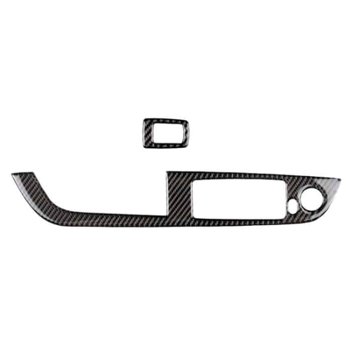 Car Carbon Fiber Window Lift Panel ohne Klappschlüssel Einfarbiger dekorativer Aufkleber für BMW Z4 2009-2015, Geeignet für Linkslenker – Bild 2