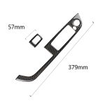 Car Carbon Fiber Window Lift Panel ohne Klappschlüssel Einfarbiger dekorativer Aufkleber für BMW Z4 2009-2015, Geeignet für Linkslenker – Bild 3