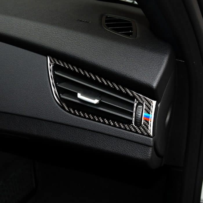 Car Carbon Fiber Side Air Outlet Panel Dreifarbiger dekorativer Aufkleber für BMW Z4 2009-2015, geeignet für Linkslenker – Bild 7