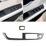 Auto Carbon Fiber Window Lift Panel Mit Faltschlüssel Soild Dekorativer Aufkleber für Linksantrieb BMW Z4 2009-2015