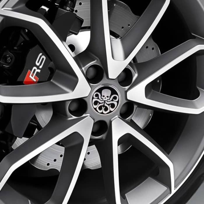 4 PCS Car-Styling Schädelmuster Radnabe Dekorativer Aufkleber, Durchmesser: 5,8 cm – Bild 6