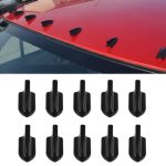 10 PCS Universal Car Schwarzhai Fin Diffusor Vortex Generator Dachspoiler