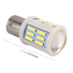 2 Stück 1156/BA15S 4,5 W DC 12 V 6000 K 290 lm Auto-Keramik-Blinker/Rückfahrlicht 27 LEDs SMD-7020 Lampen, mit Projektorlinse, 1156 / BA15S – Bild 3