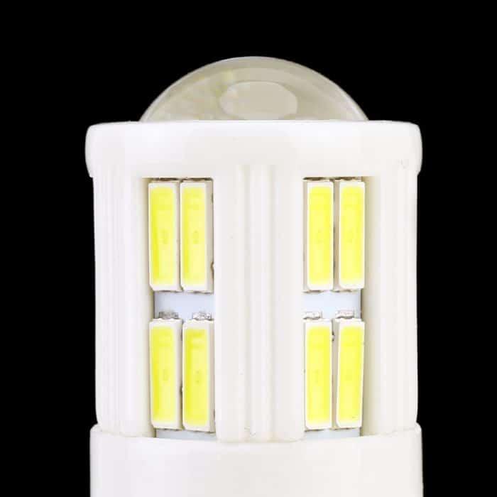 2 Stück T20/7440 3 W DC 12 V 6000 K 200 lm Auto Keramik Blinker/Rückfahrlicht 16 LEDs SMD-7020 Lampen, mit Projektorlinse, T20 / 7440 – Bild 6