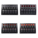 3Pin 6-Wege-Schalter Kombinationsschalterfeld mit Licht- und Projektorlinse für Wohnmobil-Schiff – Bild 5