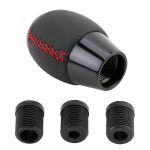 Universal Auto Leder Metall Schaltknauf Modifizierter Auto Auto Getriebe Schalthebel Knopf – Bild 5