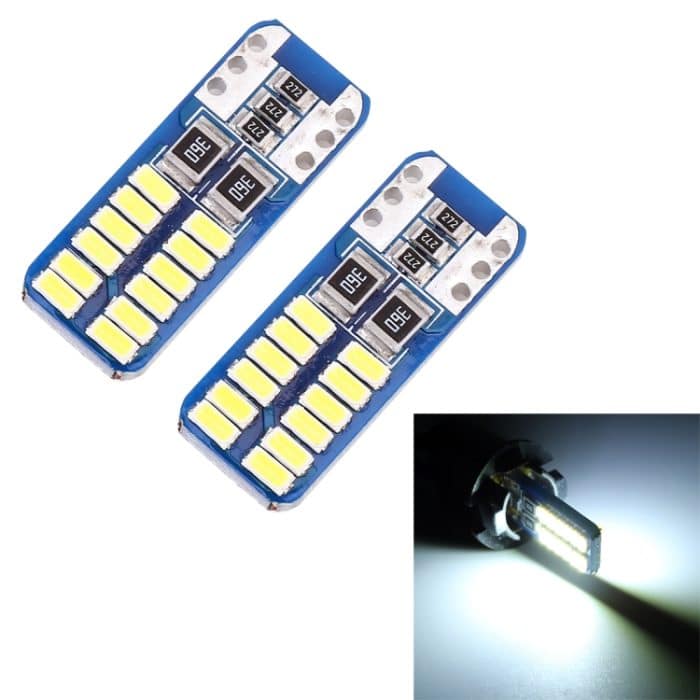 2 PCS T10 / W5W / 168/194 DC12V 1.4W 6000K 90LM 12LEDs SMD-3014 Auto-Leselampen-Abstandsleuchte mit Decoder – Bild 1