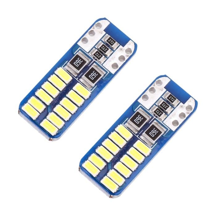 2 PCS T10 / W5W / 168/194 DC12V 1.4W 6000K 90LM 12LEDs SMD-3014 Auto-Leselampen-Abstandsleuchte mit Decoder – Bild 2