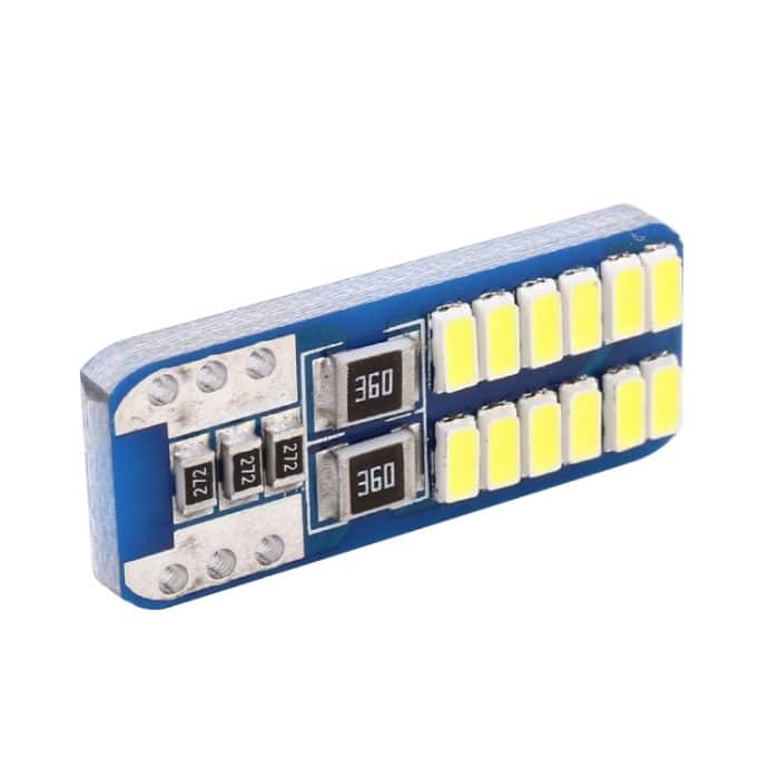 2 PCS T10 / W5W / 168/194 DC12V 1.4W 6000K 90LM 12LEDs SMD-3014 Auto-Leselampen-Abstandsleuchte mit Decoder – Bild 3