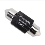 2 PCS 31mm DC12V / 1,2W / 6000K / 80LM 28LEDs SMD-3014 Autokennzeichenleuchte / Lichtkuppel mit Decoder – Bild 3