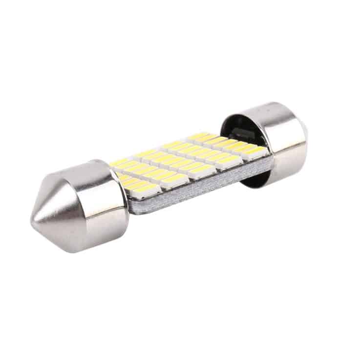 2 PCS 36 mm DC12V / 1,2 W / 6000K / 80LM 33LEDs SMD-3014 Autokennzeichenleuchte / Lichtkuppel mit Decoder – Bild 4