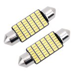2 PCS 39 mm DC12V / 1,2 W / 6000K / 80LM 42LEDs SMD-3014 Autokennzeichenleuchte / Lichtkuppel mit Decoder – Bild 2