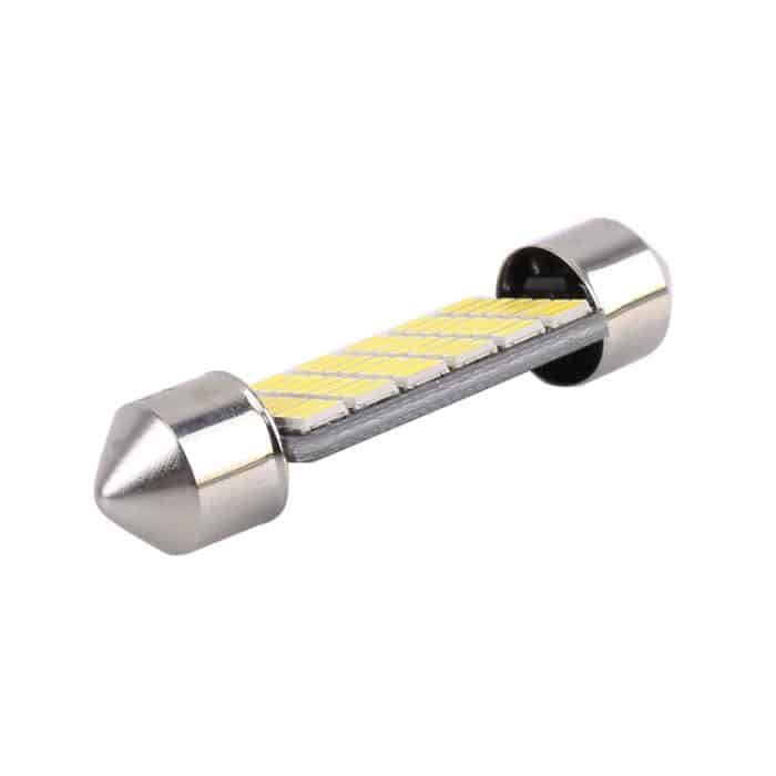 2 PCS 39 mm DC12V / 1,2 W / 6000K / 80LM 42LEDs SMD-3014 Autokennzeichenleuchte / Lichtkuppel mit Decoder – Bild 4