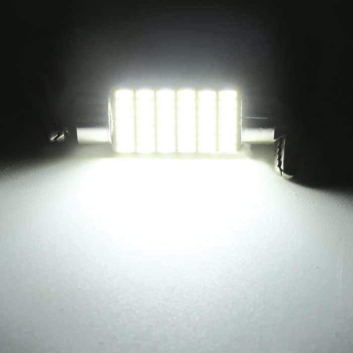 2 PCS 39 mm DC12V / 1,2 W / 6000K / 80LM 42LEDs SMD-3014 Autokennzeichenleuchte / Lichtkuppel mit Decoder – Bild 5