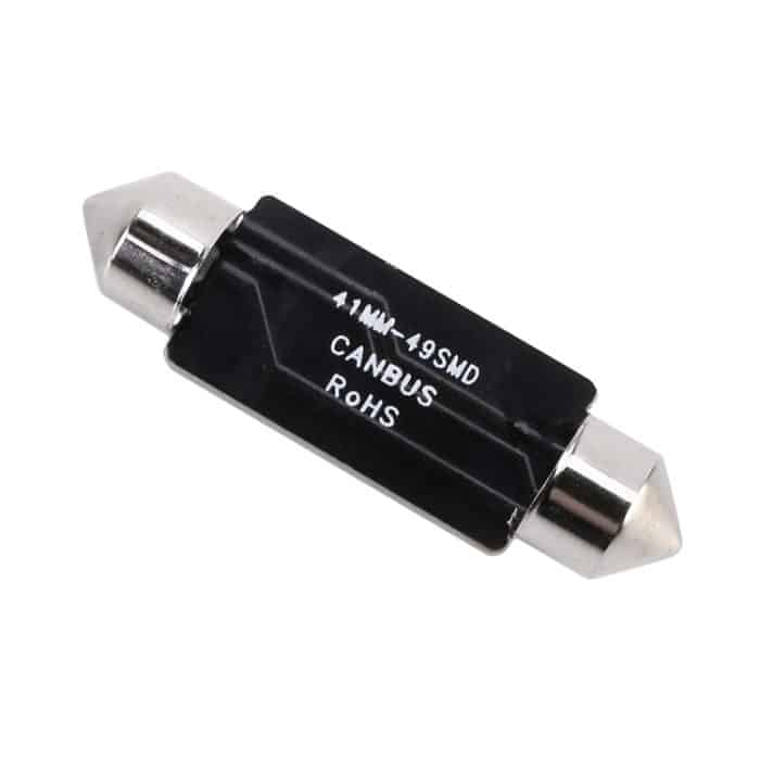 2 PCS 41 mm DC12V / 1,2 W / 6000K / 80LM 49LEDs SMD-3014 Autokennzeichenleuchte / Lichtkuppel mit Decoder – Bild 3