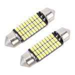 2 PCS 36mm DC12V / 1,5W / 6000K / 100LM 27LEDs SMD-3014 Autokennzeichenleuchte / Lichtkuppel – Bild 2