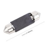 2 PCS 36mm DC12V / 1,5W / 6000K / 100LM 27LEDs SMD-3014 Autokennzeichenleuchte / Lichtkuppel – Bild 3