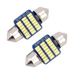 2 PCS 31mm DC12V / 1W / 6000K / 65LM 21LEDs SMD-3014 Autokennzeichenleuchte / Lichtkuppel mit Decoder – Bild 2