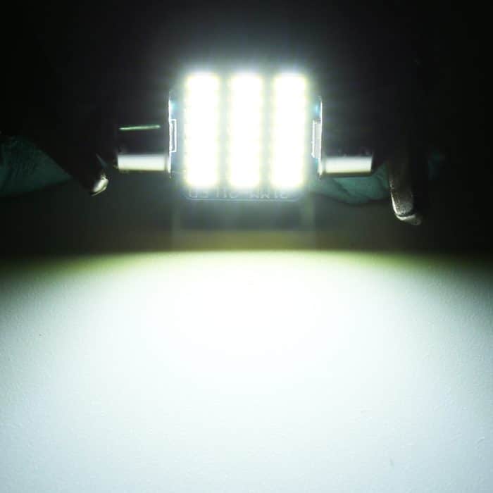 2 PCS 31mm DC12V / 1W / 6000K / 65LM 21LEDs SMD-3014 Autokennzeichenleuchte / Lichtkuppel mit Decoder – Bild 5