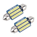 2 PCS 36mm DC12V / 1,5W / 6000K / 100LM 30LEDs SMD-3014 Autokennzeichenleuchte / Lichtkuppel mit Decoder – Bild 2