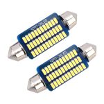 2 PCS 41mm DC12V / 1,5W / 6000K / 100LM 36LEDs SMD-3014 Autokennzeichenleuchte / Lichtkuppel mit Decoder – Bild 2