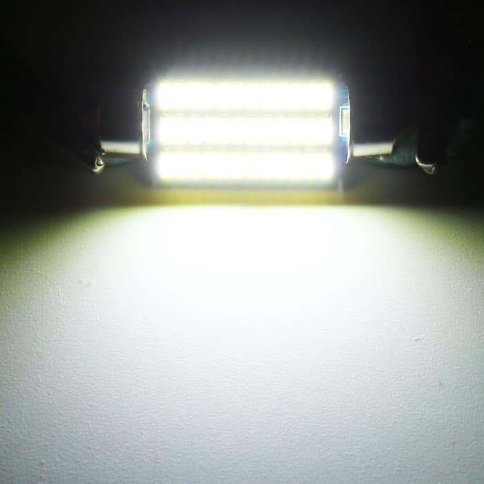 2 PCS 41mm DC12V / 1,5W / 6000K / 100LM 36LEDs SMD-3014 Autokennzeichenleuchte / Lichtkuppel mit Decoder – Bild 5