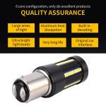 2 PCS 1157 / BAY15D DC9-16V / 8,2W (H) 2,7W (L) / 6000K / 655LM Auto-Bremslichter 66LEDs SMD-2016-Lampen – Bild 4