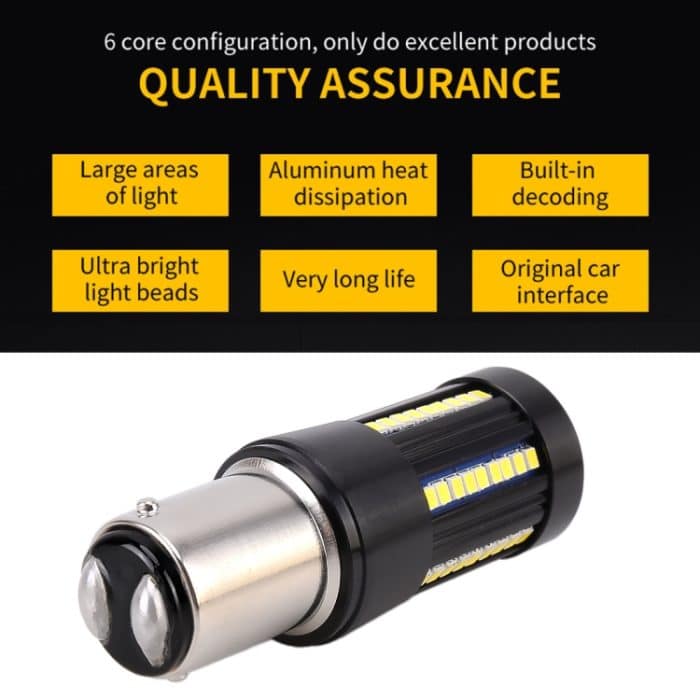 2 PCS 1157 / BAY15D DC9-16V / 8,2W (H) 2,7W (L) / 6000K / 655LM Auto-Bremslichter 66LEDs SMD-2016-Lampen – Bild 4