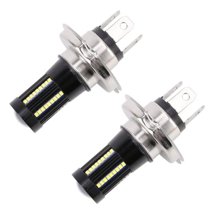 2 PCS H4 DC9-16V / 8,2W (H) 2,7W (L) / 6000K / 655LM Auto-Nebelscheinwerfer 66LEDs SMD-2016-Lampen – Bild 2