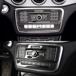 Auto Carbon Fiber CD Panel Dekorativer Aufkleber für Mercedes-Benz GLA – Bild 6