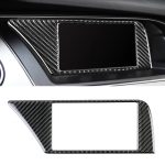 Auto Carbon Innenrahmen ohne Navigation Dekorativer Aufkleber für Audi A4L / A5 / Q5
