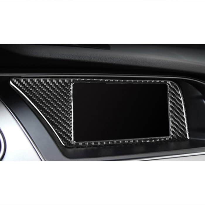Auto Carbon Innenrahmen ohne Navigation Dekorativer Aufkleber für Audi A4L / A5 / Q5 – Bild 6
