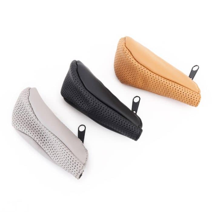 Universelle, rutschfeste, atmungsaktive Echtleder-Schaltknaufabdeckung aus echtem Leder – Bild 7