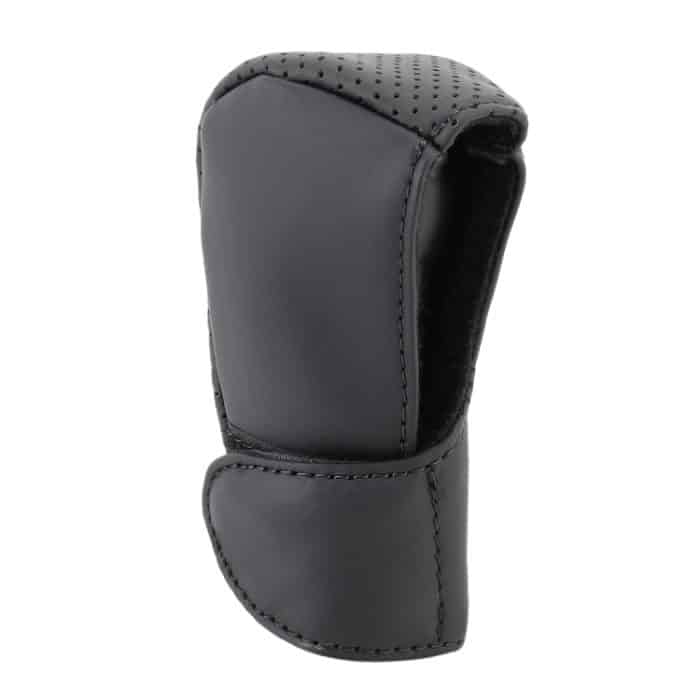 Universelle, rutschfeste, atmungsaktive Echtleder-Schaltknaufabdeckung aus echtem Leder – Bild 3