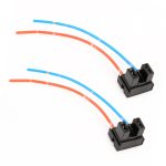 2 PCS Car H7 Elbow Bulb Holder Base Buchse mit Kabel