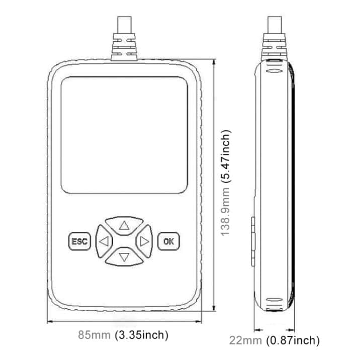V500 Trunk HD-Lesekarte Professionelles OBDII-Diagnosecode-Scanner-Tool – Bild 7