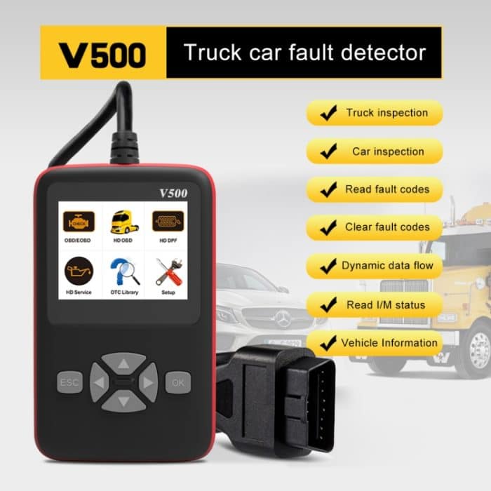 V500 Trunk HD-Lesekarte Professionelles OBDII-Diagnosecode-Scanner-Tool – Bild 9