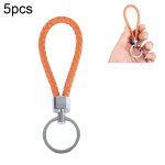 5 Stück Autoschlüsselringhalter mit Lederstreifen, Car Key Ring Holder(Dark Red), Car Key Ring Holder(Black), Car Key Ring Holder(Orange), Car Key Ring Holder(Pink), Car Key Ring Holder(Blue), Car Key Ring Holder(Magenta), Car Key Ring Holder(Red)...