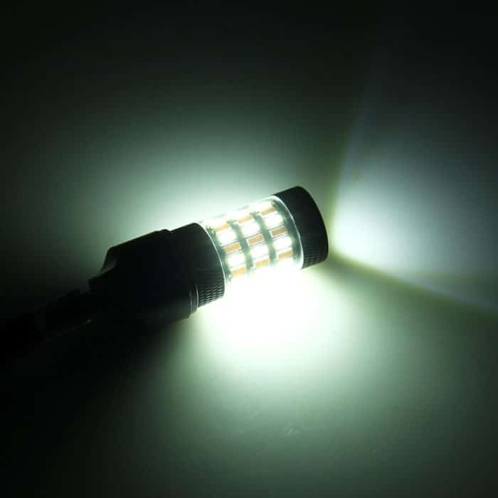 7443 5W 350LM 60LEDs DC 12V 6000K SMD-4014 Auto-Bremslicht Blinker (weißes Licht + gelbes Licht) – Bild 7