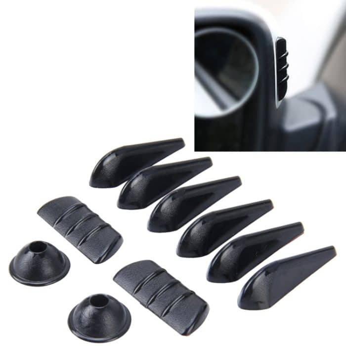 10 PCS Car Exterior Rubber Geräuschunterdrückendes Kit zur Einstellung des Luftstroms – Bild 1